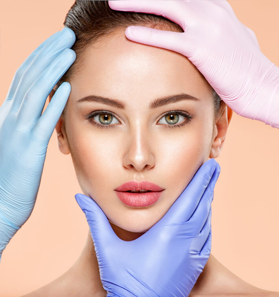 face skin check before plastic surgery beautician