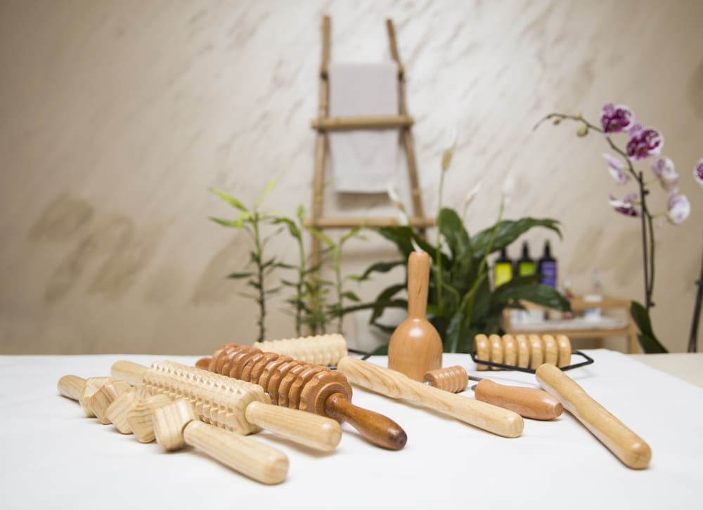 utensilios madera maderoterapia rodillo estriado copa sueca tabla moldeadora